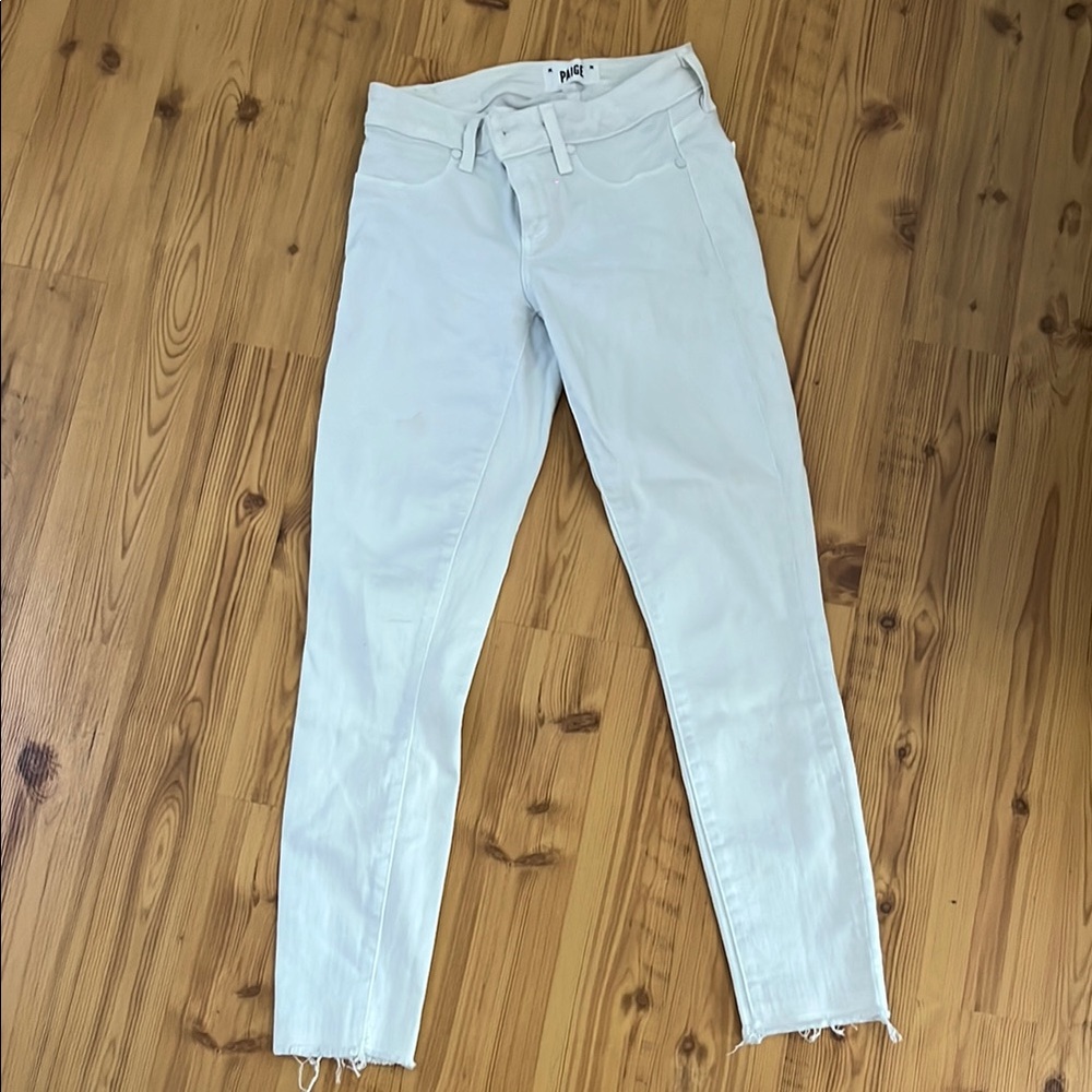 PAIGE White Skinny Jeans Size 25